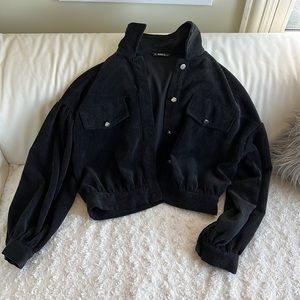SHEIN black button up jacket